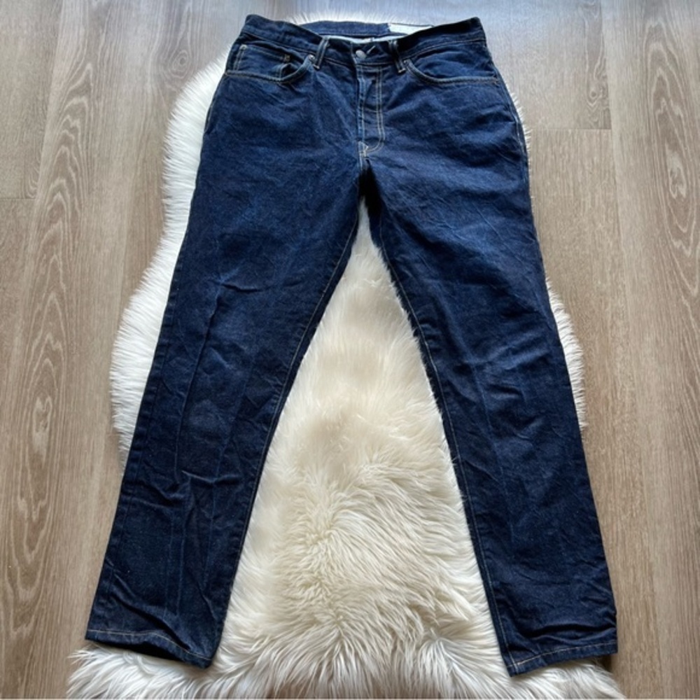 imogene + willie Men's Straight Jeans Dark Indigo